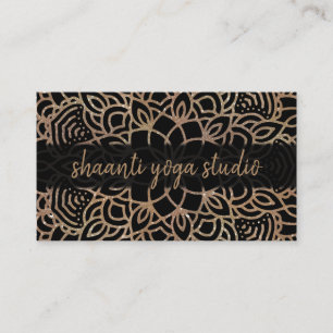 Trendy Bronze Mandala Professional Visitekaartje