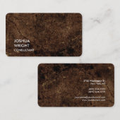 Trendy Brown Attractive Plain Chic Visitekaartje (Voorkant / Achterkant)