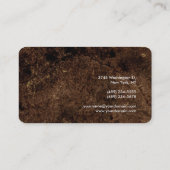 Trendy Brown Attractive Plain Chic Visitekaartje (Achterkant)
