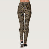Trendy Brown Cheetah Print Animal Skin Leggings (Achterkant)
