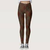 Trendy Brown en Blauwgroen Leggings (Voorkant)