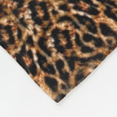 Trendy Brown Exotic Fur Pattern-luipspafdruk Fleece Deken (Hoek)