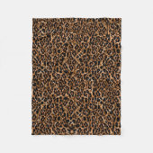 Trendy Brown Exotic Fur Pattern-luipspafdruk Fleece Deken (Voorkant)