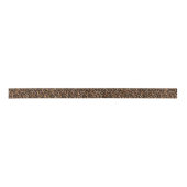 Trendy Brown Exotic Fur Pattern-luipspafdruk Satijnen Lint (Voorkant)