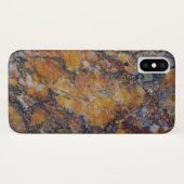 Trendy Brown Faux Marble Stone Case-Mate iPhone Case (Achterkant (horizontaal))
