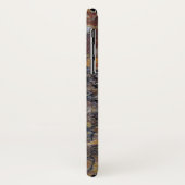 Trendy Brown Faux Marble Stone Case-Mate iPhone Case (Achterkant/links)