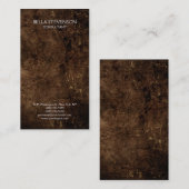 Trendy Brown Plain Simple Minimalist Stijlvol Visitekaartje (Voorkant / Achterkant)