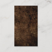 Trendy Brown Plain Simple Minimalist Stijlvol Visitekaartje (Achterkant)