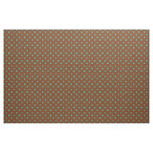 Trendy Brown Turquoise Blue Polka Dot Pattern Stof (Fat Quarter)