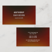 Trendy Browny Red Grey Stylish Visitekaartje (Voorkant / Achterkant)