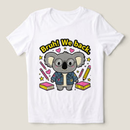 Trendy "Bruh! We zijn terug" IJskoude Koffie Meisj Tri-Blend Shirt