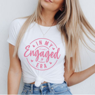 Trendy bruids T-shirt voor verlovings- en vrijgeze