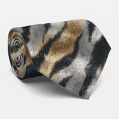 Trendy Bruidsjonker Cadeau Tijger Vel Halsdoek Stropdas (Opgerold)