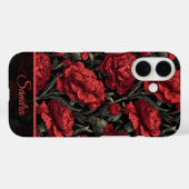 Trendy Bruidsmeisje Cadeau Anjer Bloem Naam Case-Mate iPhone Case (Achterkant (horizontaal))
