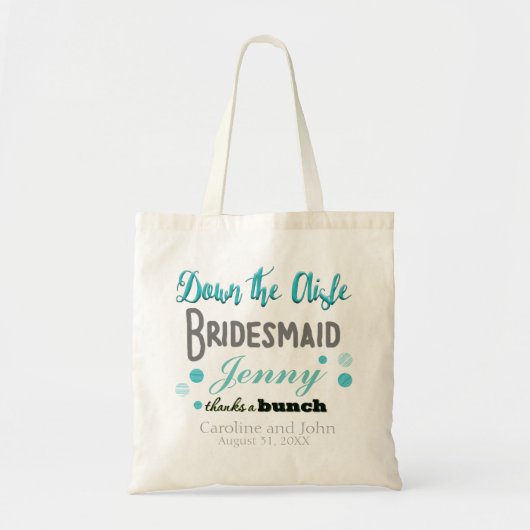 Trendy bruidsmeisje Canvas tas (Voorkant)