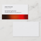 Trendy Bruin Rood Oranje Visitekaartje (Voorkant / Achterkant)