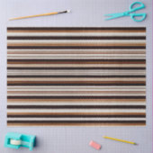 Trendy Bruin Wit Luxe Linnen Textuur Collectie Tissuepapier (Craft)