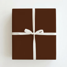 Trendy bruine effen kerstcadeauverpakkings papier