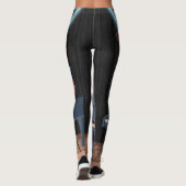 Trendy Bruine Octopus Tentakels Gym Oefening Vrouw Leggings (Achterkant)