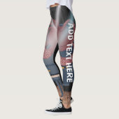 Trendy Bruine Octopus Tentakels Gym Oefening Vrouw Leggings (Links)