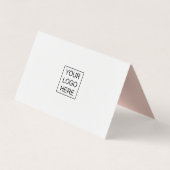 Trendy Brush Strokes Collage Toevoegen Logo Visitekaartje (Achterkant)