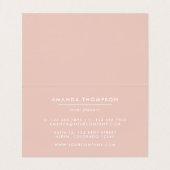 Trendy Brush Strokes Collage Toevoegen Logo Visitekaartje (Binnenkant ongevouwen)