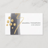 Trendy Brush Strokes Collage Visitekaartje (Voorkant)