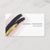 Trendy Brush Strokes Collage Visitekaartje (Voorkant)