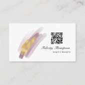 Trendy Brush Strokes Collage Visitekaartje (Voorkant)