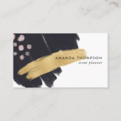 Trendy Brush Strokes Collage Visitekaartje (Voorkant)