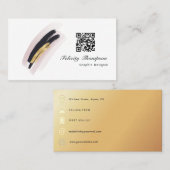 Trendy Brush Strokes Collage Visitekaartje (Voorkant / Achterkant)