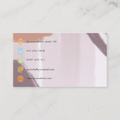 Trendy Brush Strokes Collage Visitekaartje (Achterkant)