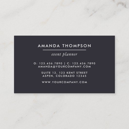 Trendy Brush Strokes Collage Visitekaartje (Achterkant)