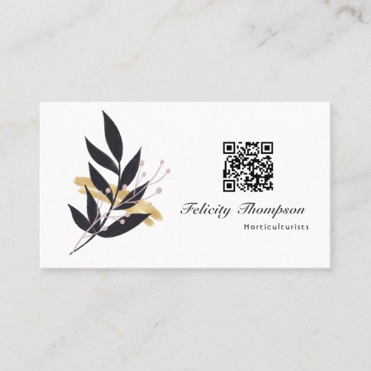 Trendy Brush Strokes Collage Visitekaartje (Voorkant)