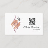 Trendy Brush Strokes Collage Visitekaartje (Voorkant)