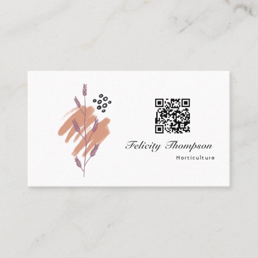 Trendy Brush Strokes Collage Visitekaartje (Voorkant)