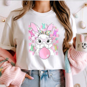 Trendy Bubblegum Bunny Easter; Schattigee pastel T-shirt