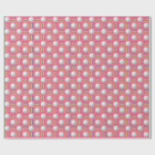 Trendy Bubblegum Roze Golfbal en T-shirt Gift Cadeaupapier (Vlak)