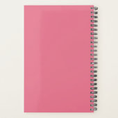 Trendy Bubblegum Roze Modern Monogram Weekly Planner (Achterkant)
