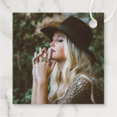 Trendy Bubbly Folie Graduation Party Foto Backer Bedankjes Labels (Achterkant)