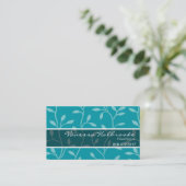 Trendy Bud Vines Business Card-sjabloon Visitekaartje (Staand voorkant)