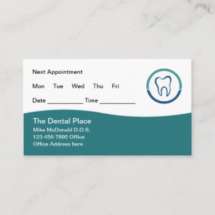 Trendy Budget Dentist Appointment Visitekaartjes