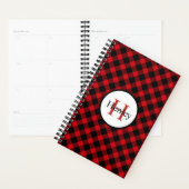 Trendy Buffalo Plaid Monogram Planner (Display)