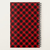 Trendy Buffalo Plaid Monogram Planner (Achterkant)