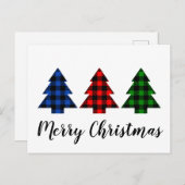 Trendy Buffalo Pset-kerstbomen Briefkaart (Voorkant / Achterkant)