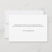 Trendy bulk business bedankkaarten bedankkaart (Achterkant)