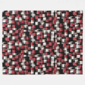 Trendy Burgundy Black White Cool Fleece Blanket Deken (Voorkant (Horizontaal))