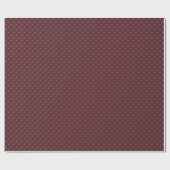 Trendy Burgundy Polka Dot Wrapping Paper Cadeaupapier (Vlak)