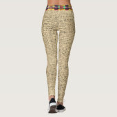 Trendy Burlap Kijk Leggings (Achterkant)