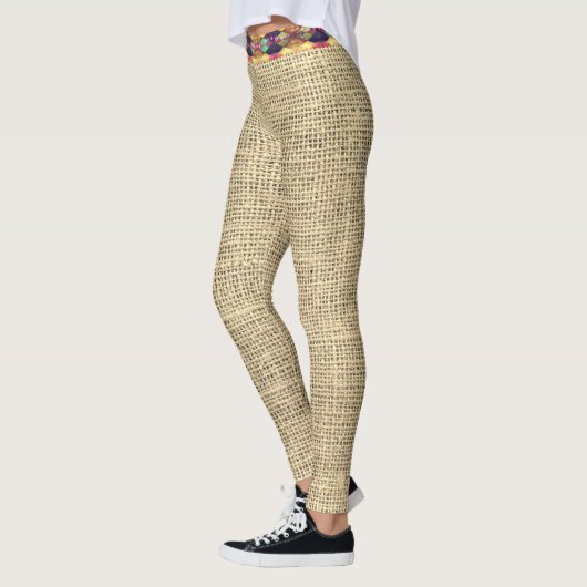 Trendy Burlap Kijk Leggings (Links)